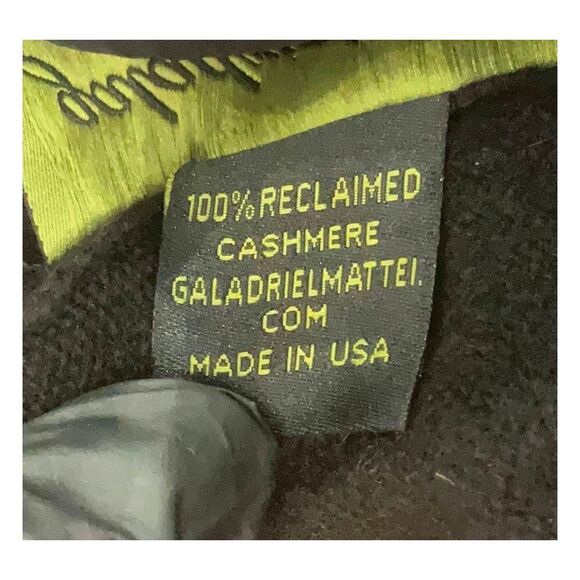 Galadriel Matteo LA Recycled Cashmere Grunge Striped Star Sweater Sz. M - Picture 8 of 8